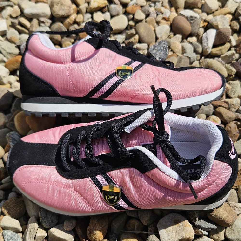 Phat Farm Baby Phat 90s Y2K Pink and Black Women's Sneakers Tennis Shoes 7